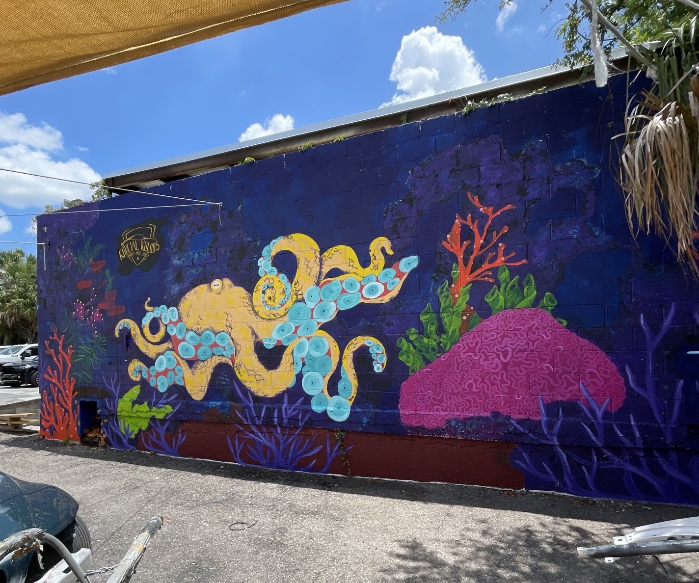 Murray the octopus mural, view 11.